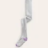 Ribbed Tights-Grey Marl-Boden Store
