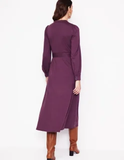 Rowena Trim Jersey Shirt Dress--Boden Clearance
