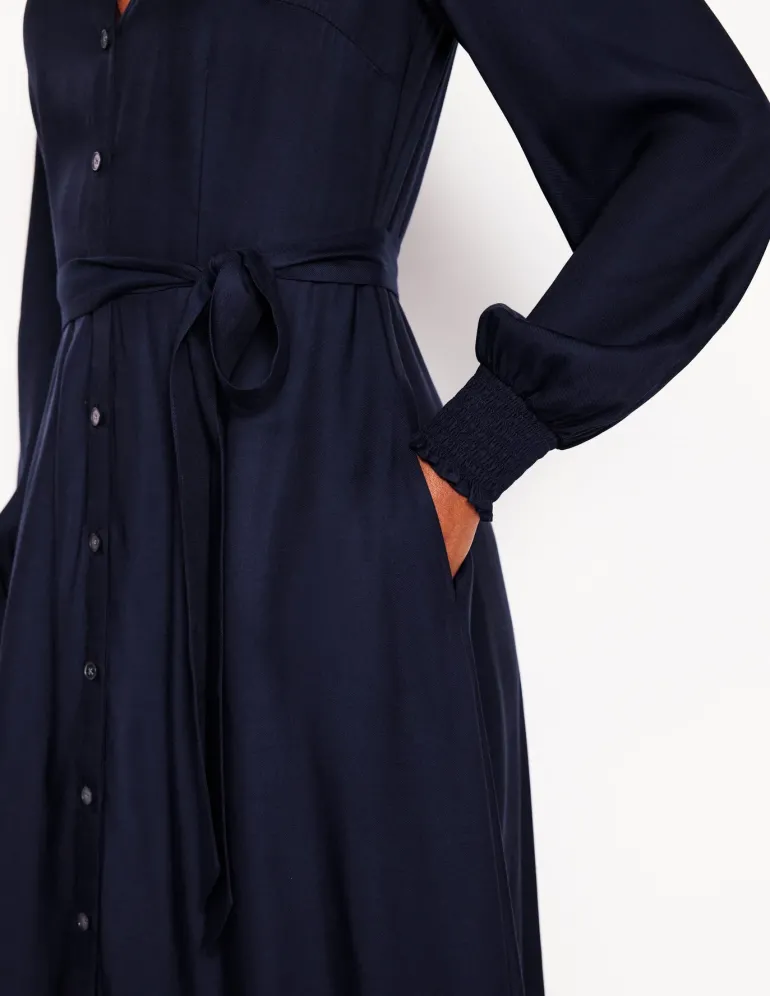 Ruby Collarless Shirt Dress--Boden Hot