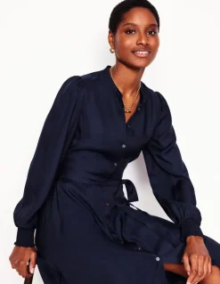 Ruby Collarless Shirt Dress--Boden Hot