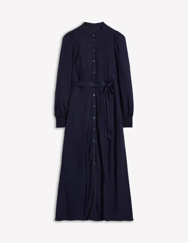 Ruby Collarless Shirt Dress--Boden Hot
