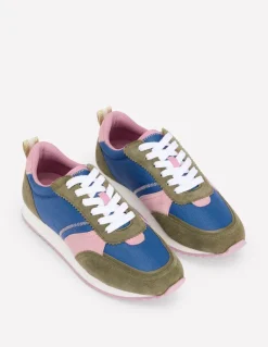 Runner Sneakers-Blue Colourblock-Boden Cheap