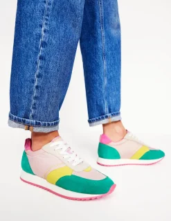 Runner Sneakers-Pink Colourblock-Boden Flash Sale