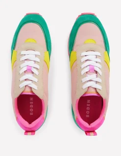 Runner Sneakers-Pink Colourblock-Boden Flash Sale