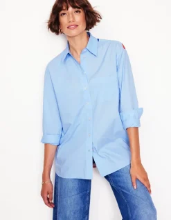 Sadie Relaxed Cotton Shirt-Multi, Heart Spectrum-Boden New