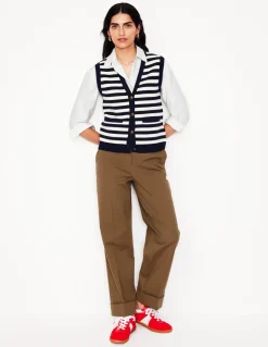 Sadie Relaxed Cotton Shirt-White Oxford-Boden Online