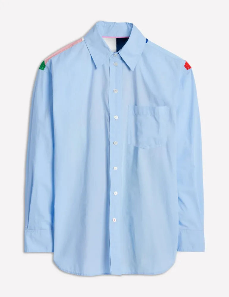 Sadie Relaxed Cotton Shirt-Multi, Heart Spectrum-Boden New