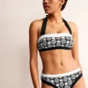 Santorini Bikini Bottoms-Black, Pineapple Geo-Boden Fashion
