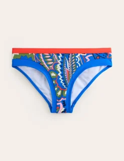 Santorini Bikini Bottoms-Blue, Foliage Paisley-Boden Best