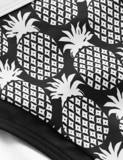 Santorini Bikini Bottoms-Black, Pineapple Geo-Boden Fashion