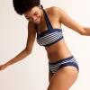 Santorini Bikini Bottoms-Navy/ Ivory Stripe-Boden Cheap