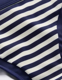 Santorini Bikini Bottoms-Navy/ Ivory Stripe-Boden Cheap