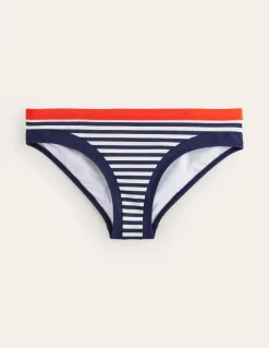 Santorini Bikini Bottoms-Red, Navy Stripe-Boden Discount