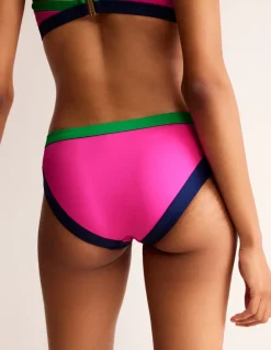 Santorini Bikini Bottoms-Super Pink Colourblock-Boden Best