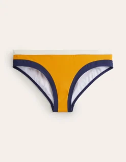 Santorini Bikini Bottoms-Saffron Yellow Colourblock-Boden New