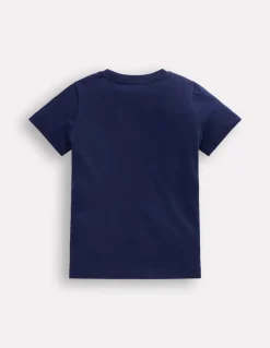 Short Sleeve GITD T-shirt-College Navy Snakes-Boden Outlet