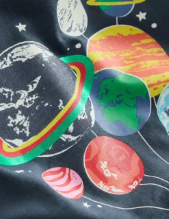 Short Sleeve GITD T-shirt-Robot Blue Spaceman Planets-Boden Shop