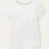 Short Sleeve Pointelle Top--Boden Online