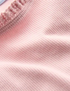 Short Sleeve Ribbed T-Shirt-French Pink-Boden Cheap