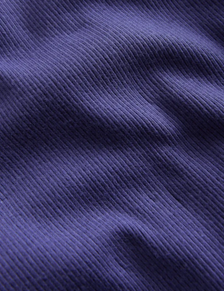 Short Sleeve Ribbed T-Shirt-Starboard Blue-Boden Cheap