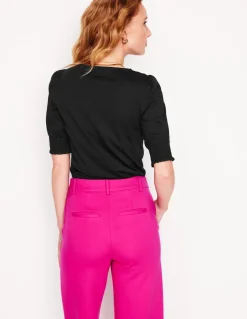 Short Sleeve Smocked Cuff Top--Boden Outlet