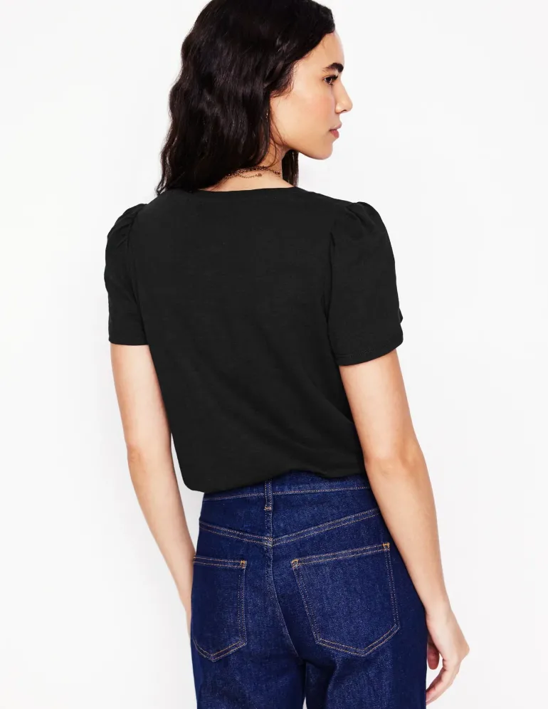 Short Sleeve V Neck T-shirt--Boden Shop