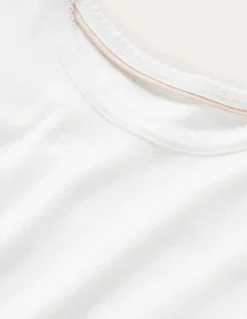 Short-Sleeved Pointelle Top--Boden Online