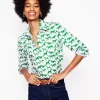 Sienna Cotton Shirt-Ivory, Janet And Friends-Boden Cheap
