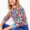 Sienna Cotton Shirt-Multi, Painterly Meadow-Boden Sale