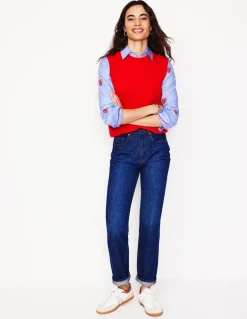 Sienna Embroidered Shirt-Blue Oxford, Hearts-Boden Online