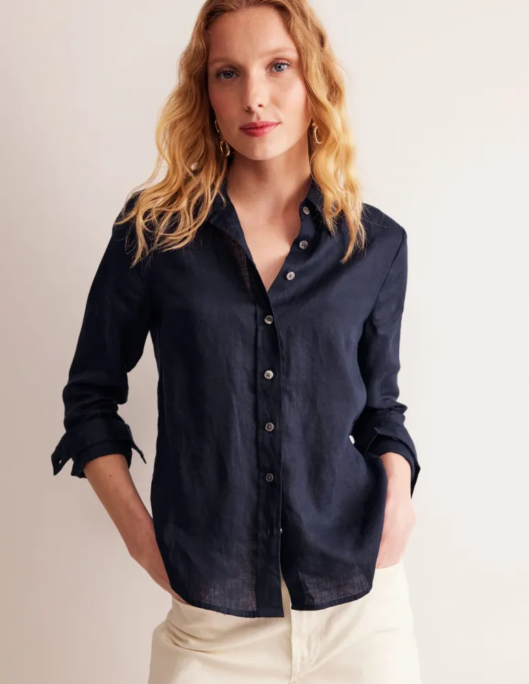 Sienna Linen Shirt--Boden Online