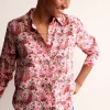 Sienna Silk Shirt-Ivory, Fantastical-Boden Cheap