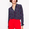 Sienna Silk Shirt-Multi, Abstract Dot-Boden Best