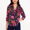 Sienna Silk Shirt-Multi, Blossom Flourish-Boden Outlet