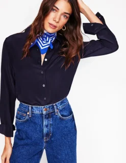 Sienna Silk Shirt--Boden Cheap