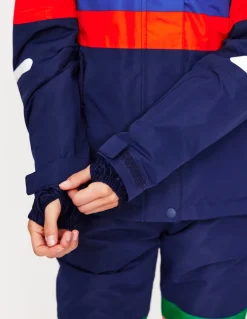 Ski Jacket-Rainbow Stripe-Boden Fashion