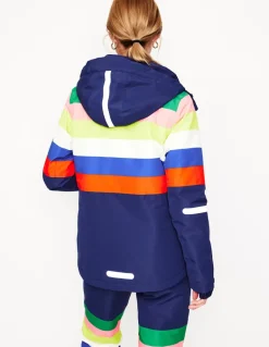Ski Jacket-Rainbow Stripe-Boden Fashion