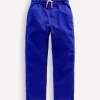 Slim Pull On Trousers-Bright Blue-Boden Hot