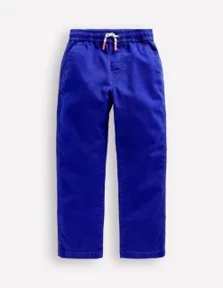 Slim Pull On Trousers-Bright Blue-Boden Hot