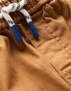 Slim Pull On Trousers-Butterscotch Brown-Boden New