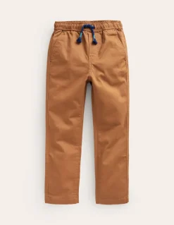 Slim Pull-On Pants-Butterscotch Brown-Boden Online