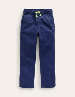 Slim Pull-On Pants-College Navy-Boden New