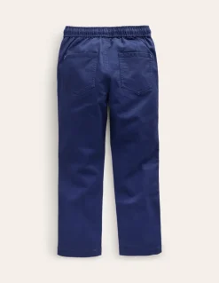 Slim Pull-On Pants-College Navy-Boden New