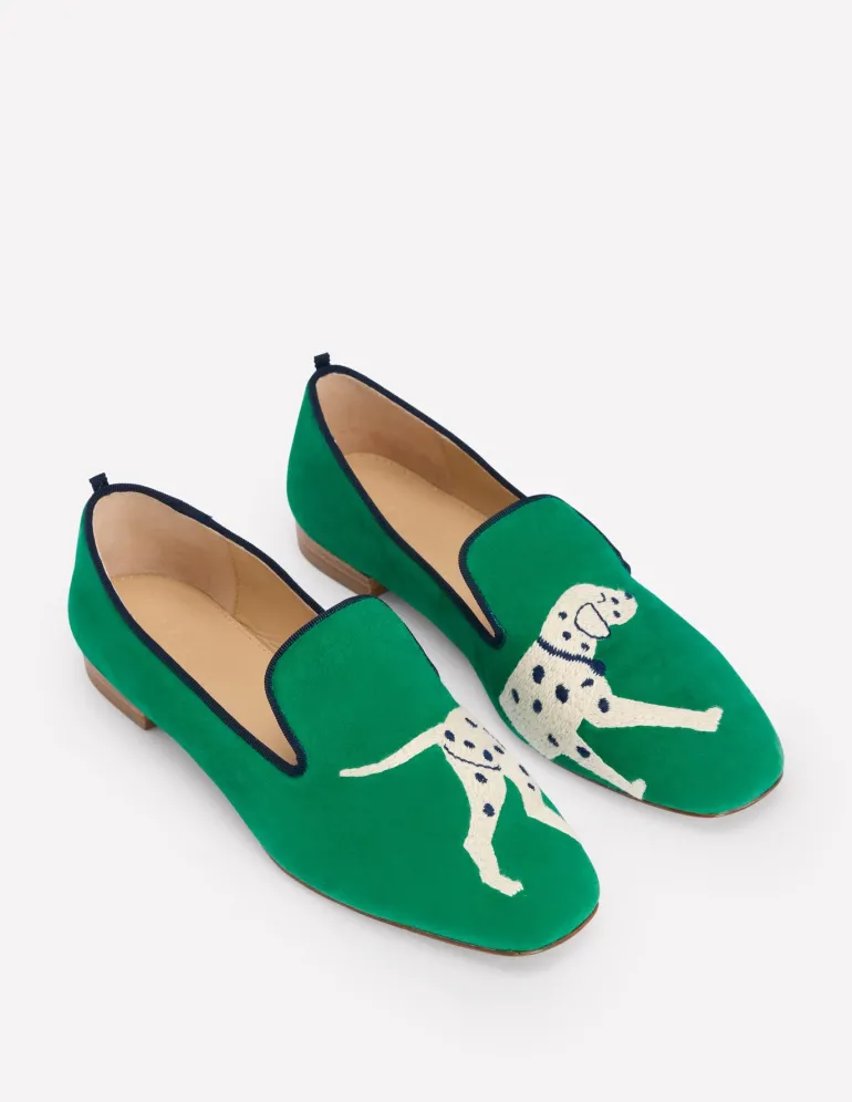 Slipper Cut Loafer-Rich Emerald, Dog-Boden Outlet