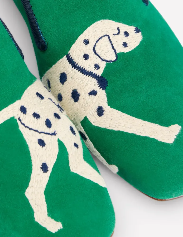 Slipper Cut Loafer-Rich Emerald, Dog-Boden Outlet