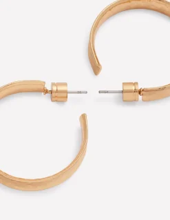 Small Hammered Hoop Earrings--Boden Store