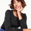 Smocked Cuff Supersoft Top--Boden Shop