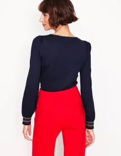 Smocked Cuff Supersoft Top--Boden Best Sale