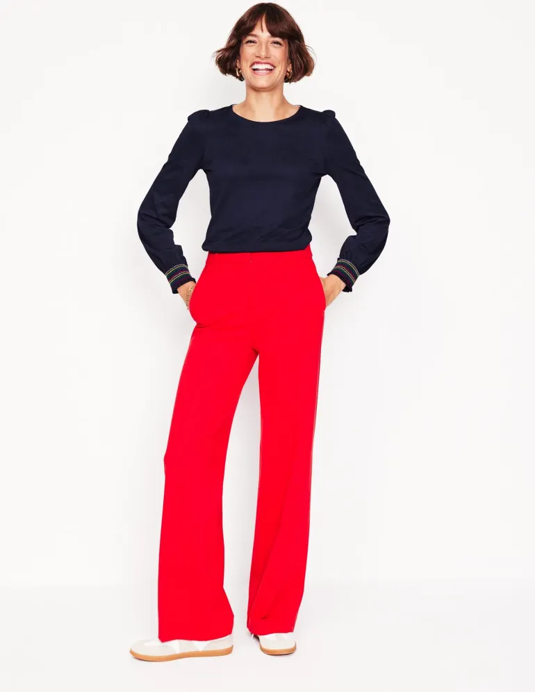 Smocked Cuff Supersoft Top--Boden Best Sale