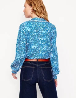 Smocked Jersey Shirt-Gallery Blue, Heart Cluster-Boden Hot